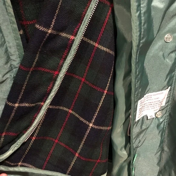 Vintage Ashton Cove Green Lightweight Trench Coat - Picture 6 of 9